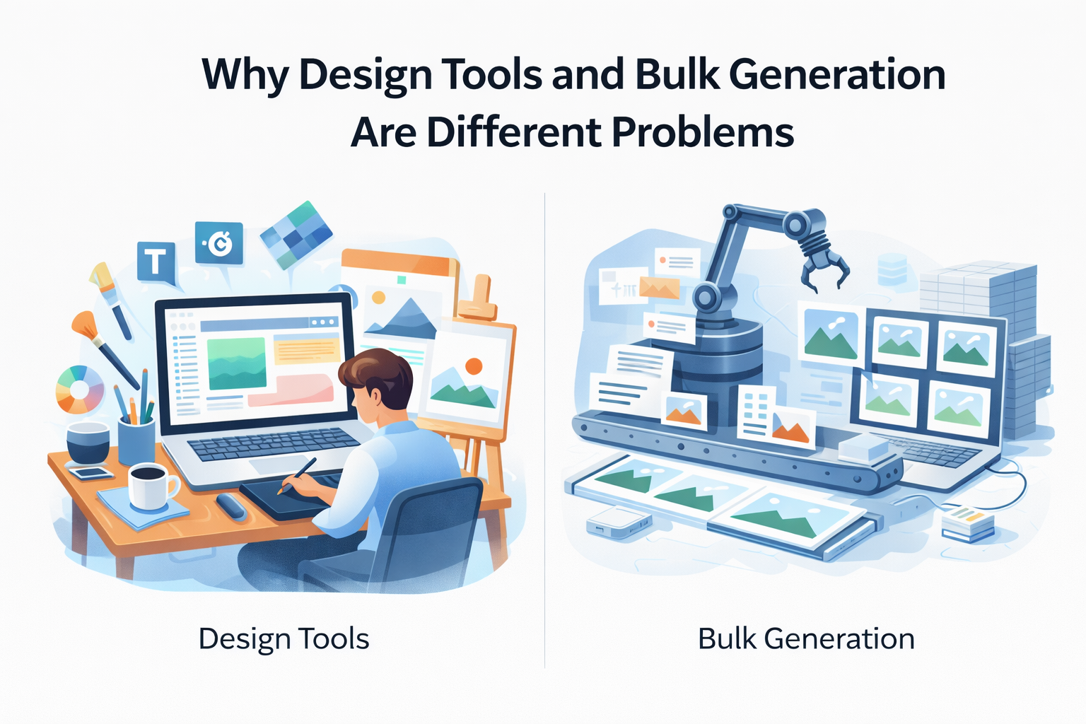 Why Design Tools and Bulk Generation Are Different Problems ...